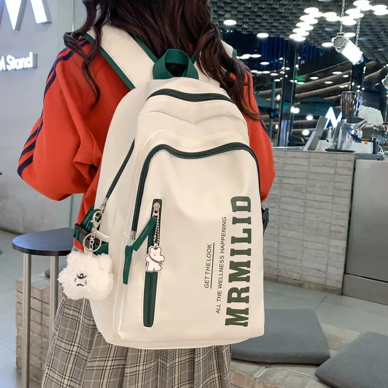Travel Nylon Backpack Regular Unisex Black/Blue/Red/Green-27