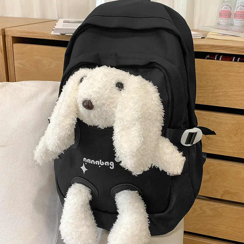 Travel Nylon Backpack Regular Unisex Multicolor-5