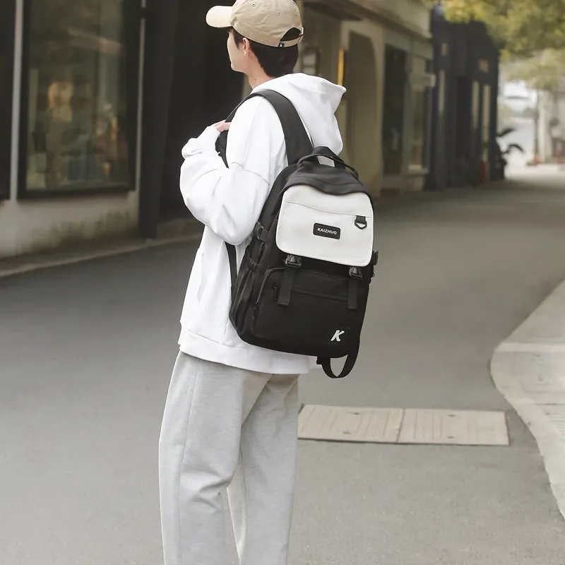 Travel Nylon Backpack Unisex Multicolor-4