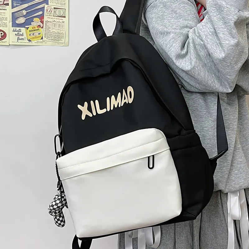 Travel Nylon Backpack Unisex Black/Blue/Green/Brown-7