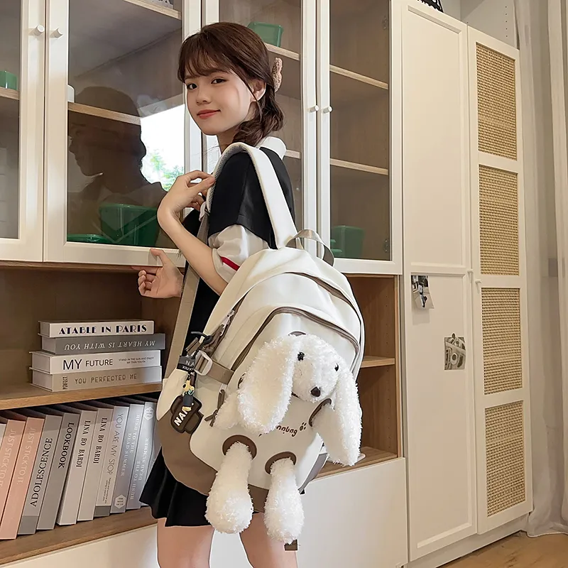 Travel Nylon Backpack Regular Unisex Multicolor-32