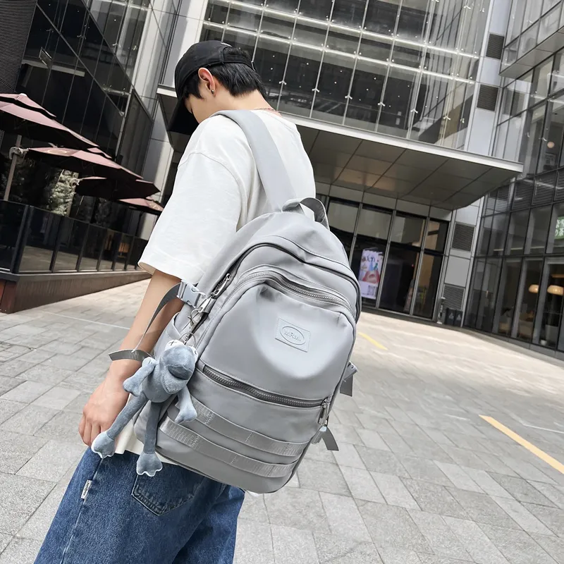Travel Oxford Backpack Regular Unisex Black/White/Gray/Khaki-17