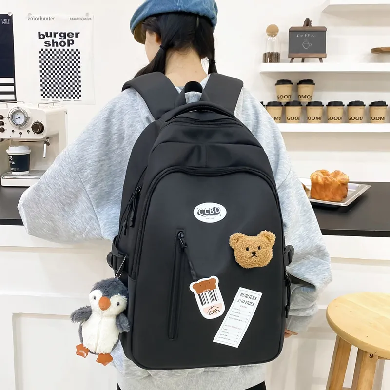 Travel Nylon Backpack Women's Multicolor-19