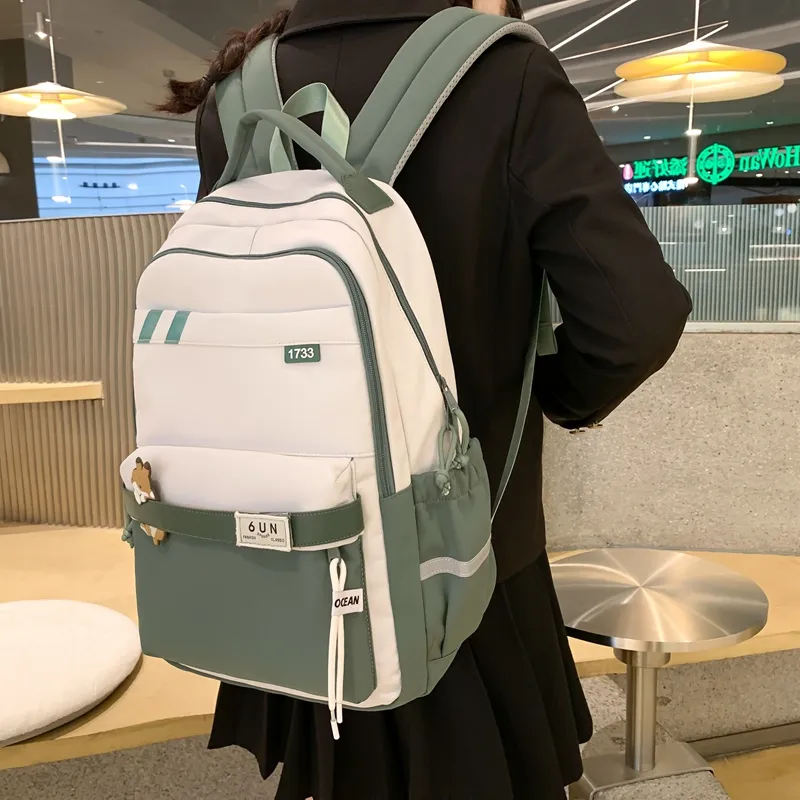 Travel Nylon Backpack Women's Multicolor-16