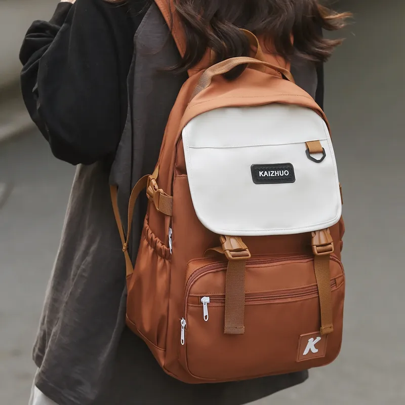 Travel Nylon Backpack Unisex Multicolor-23