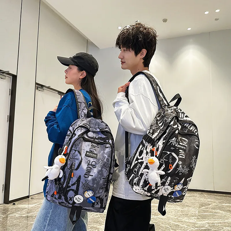Travel Nylon Backpack Men's Multicolor-1