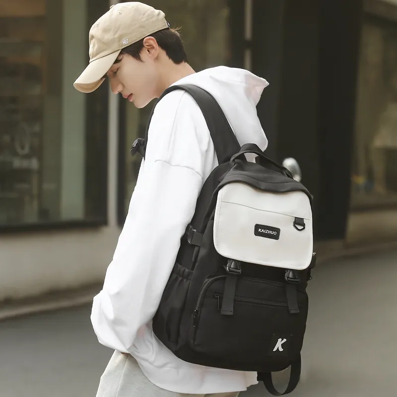 Travel Nylon Backpack Unisex Multicolor-1