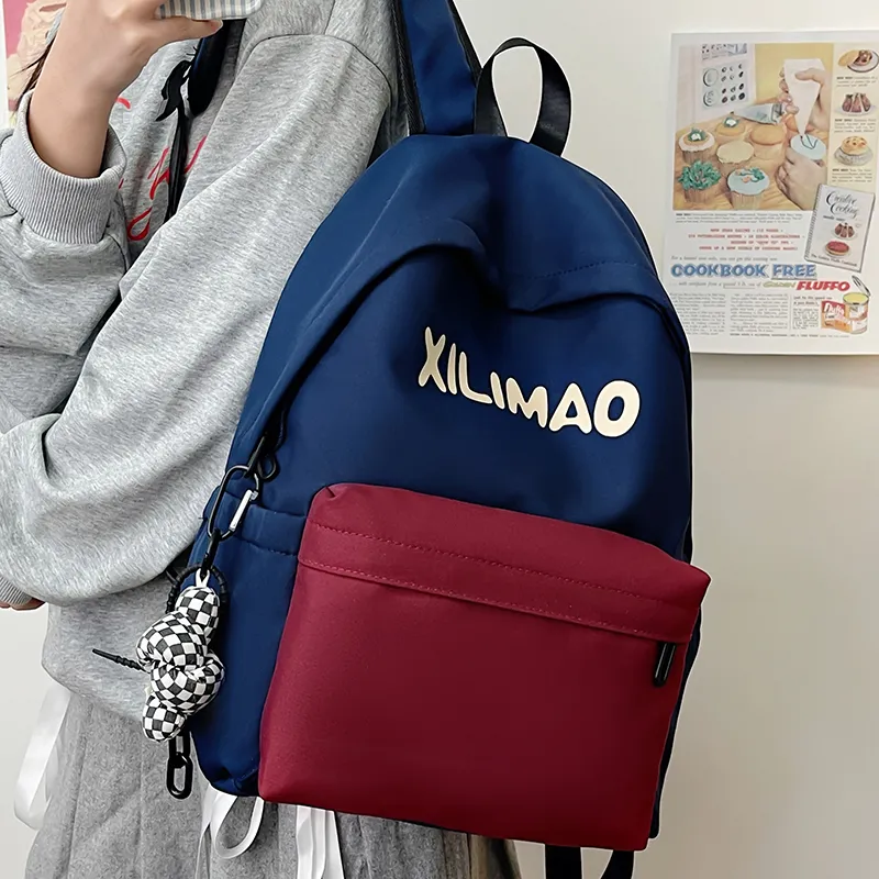 Travel Nylon Backpack Unisex Black/Blue/Green/Brown-11