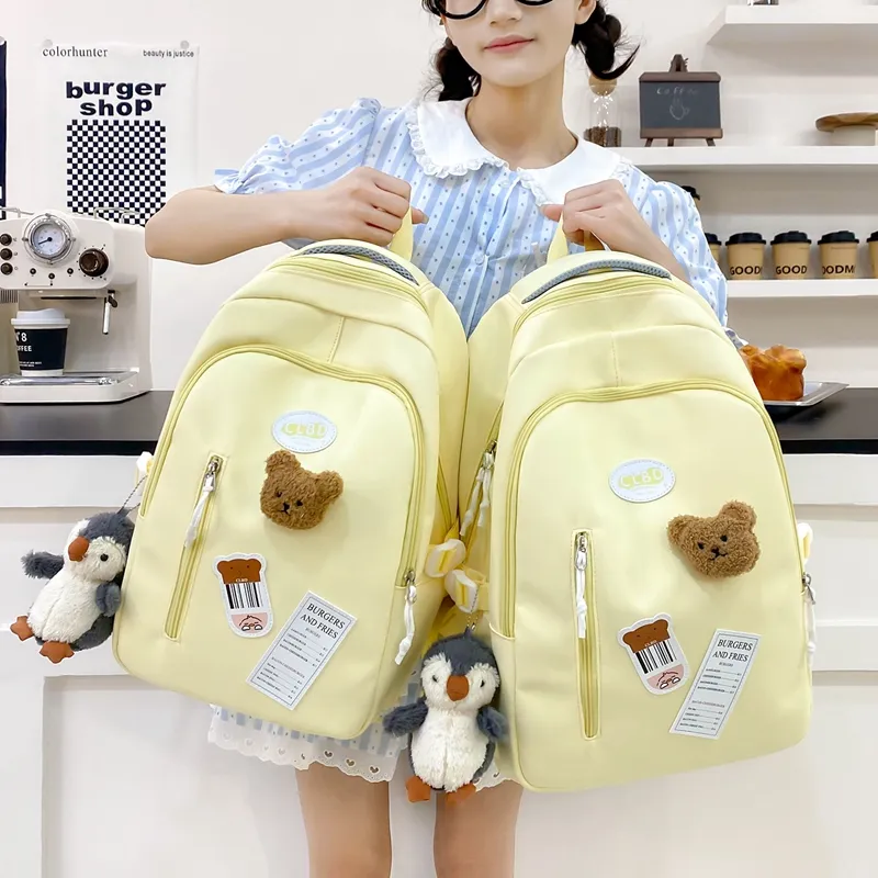 Travel Nylon Backpack Women's Multicolor-11