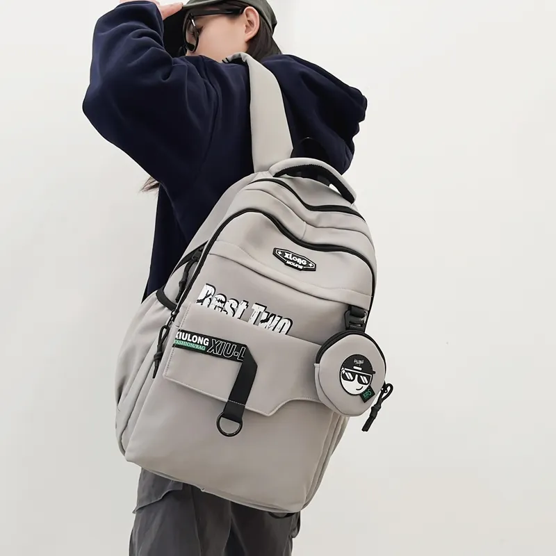Travel Nylon Backpack Unisex _Nsec Black/Dark Gray/Light Gray/Dark Blue-10