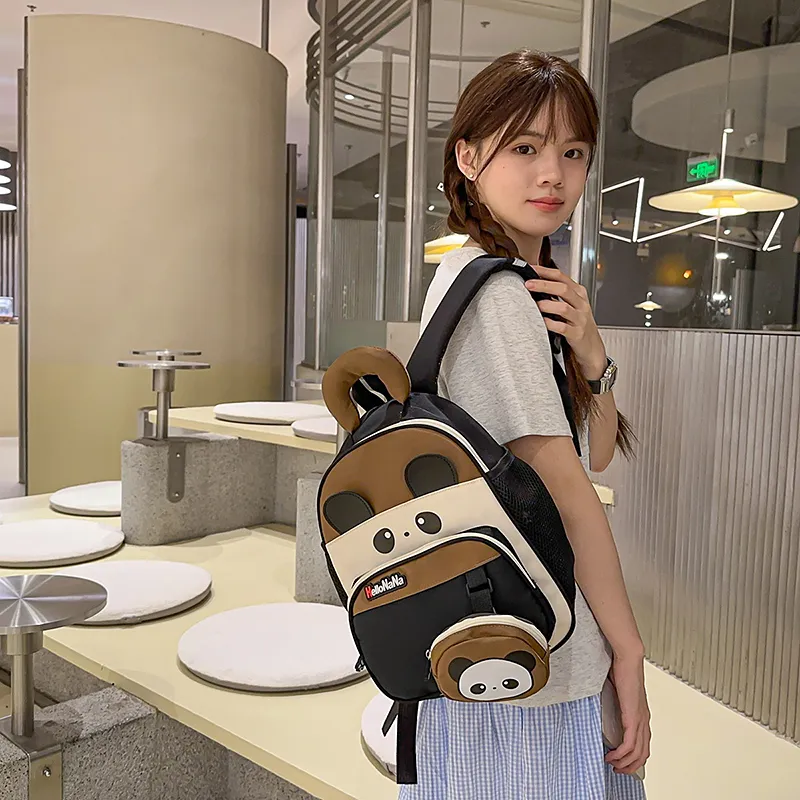 Travel Nylon Backpack Regular Unisex Multicolor-5