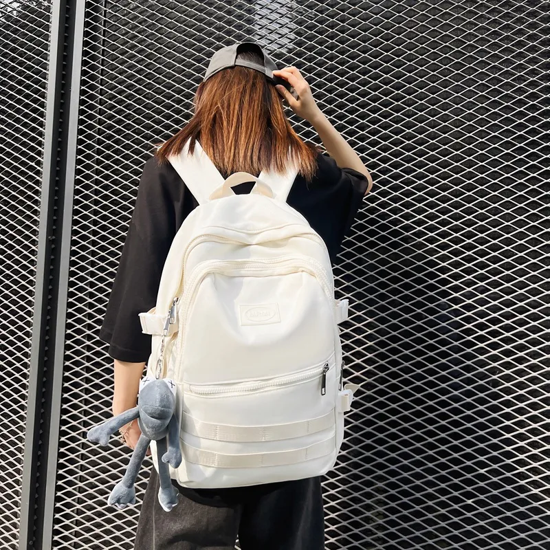 Travel Oxford Backpack Regular Unisex Black/White/Gray/Khaki-11