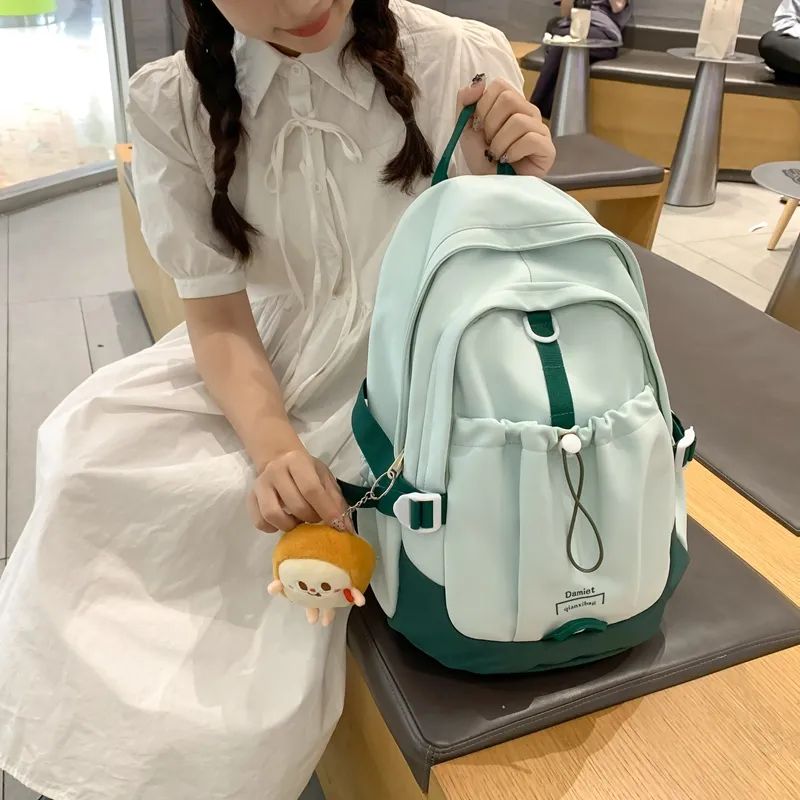 Travel Nylon Backpack Women's Multicolor-2