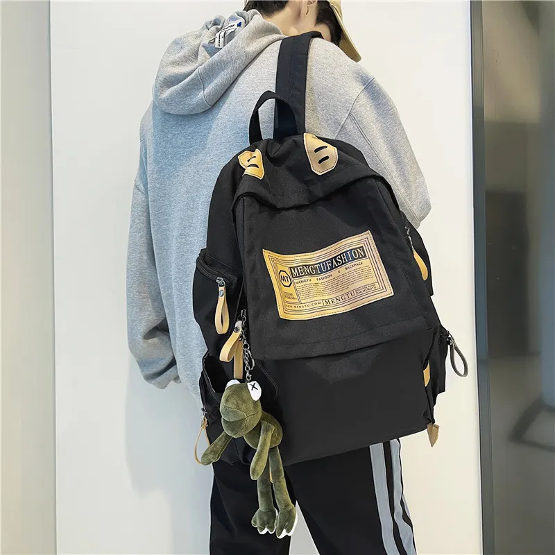 Travel Oxford Backpack Unisex Black/Red/Khaki/Blue-5