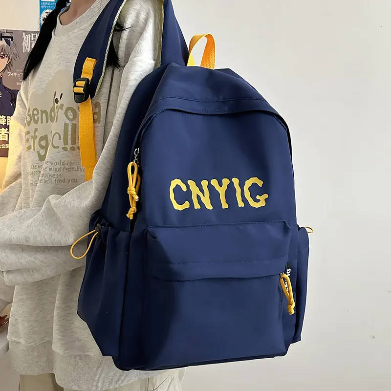 Travel Nylon Backpack Unisex Multicolor-12