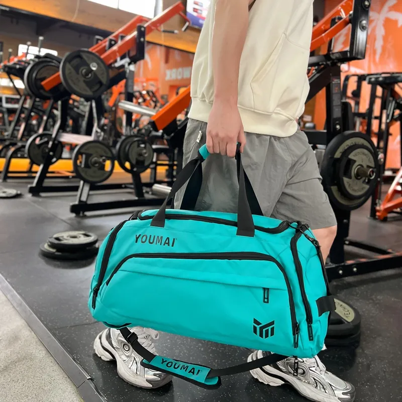 Travel Oxford Gym Bag Medium Size Unisex Black/Orange/Khaki/White/Yellow/Army Green/Lake Blue/Gray-17