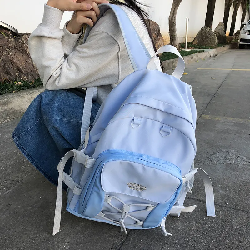 Travel Nylon Backpack Women's Multicolor-5