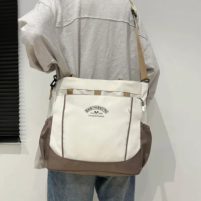 Travel Nylon Shoulder Bag Unisex Multicolor-14