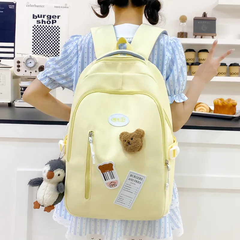 Travel Nylon Backpack Women's Multicolor-10