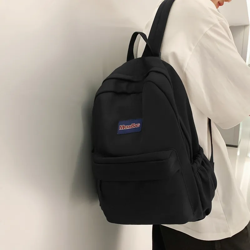 Travel Nylon Backpack Regular Unisex Black/White/Brown/Blue-18