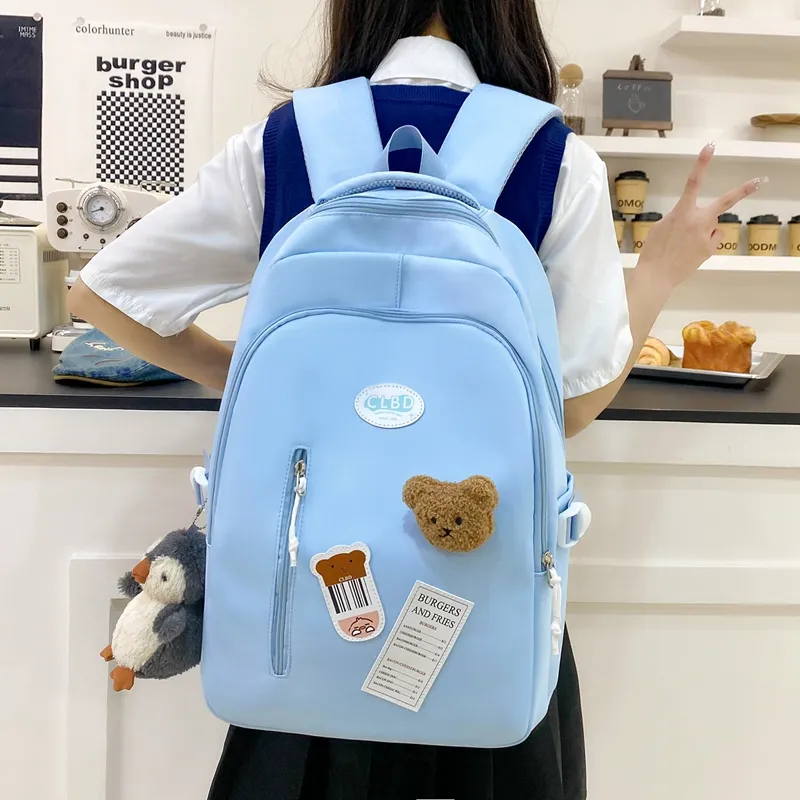 Travel Nylon Backpack Women's Multicolor-13