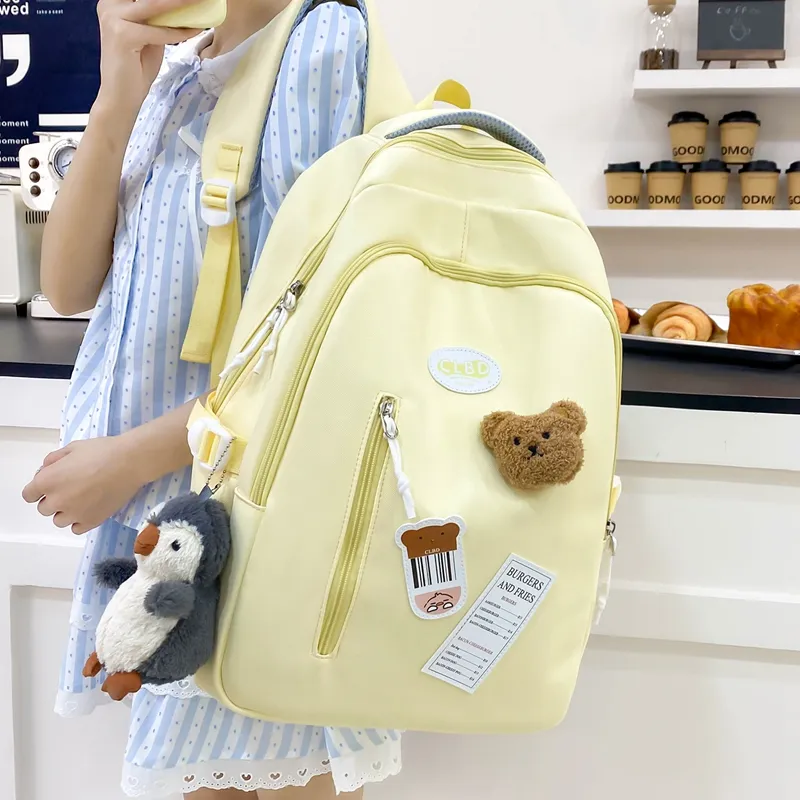 Travel Nylon Backpack Women's Multicolor-8