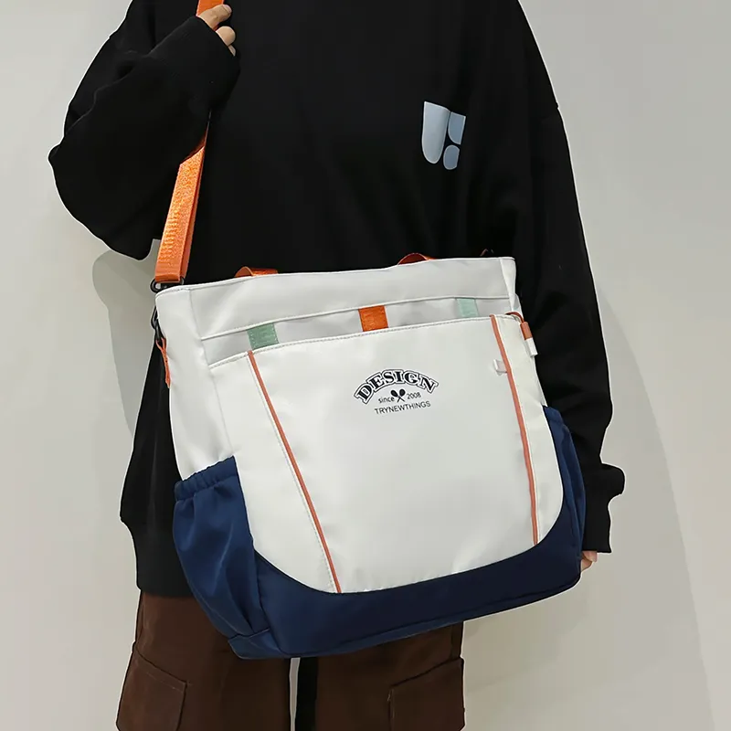 Travel Nylon Shoulder Bag Unisex Multicolor-25