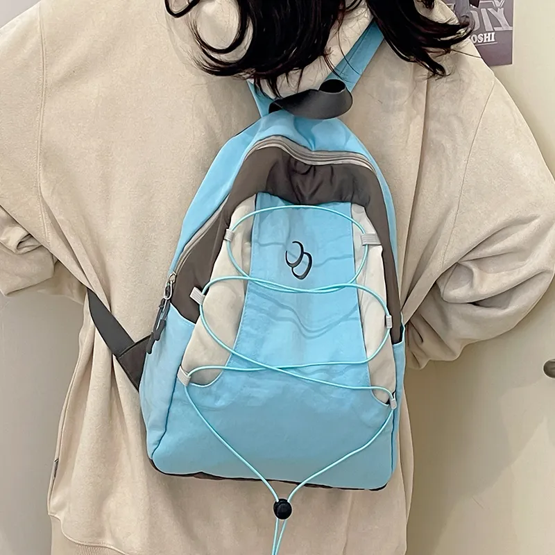 Travel Nylon Backpack Unisex Multicolor-10