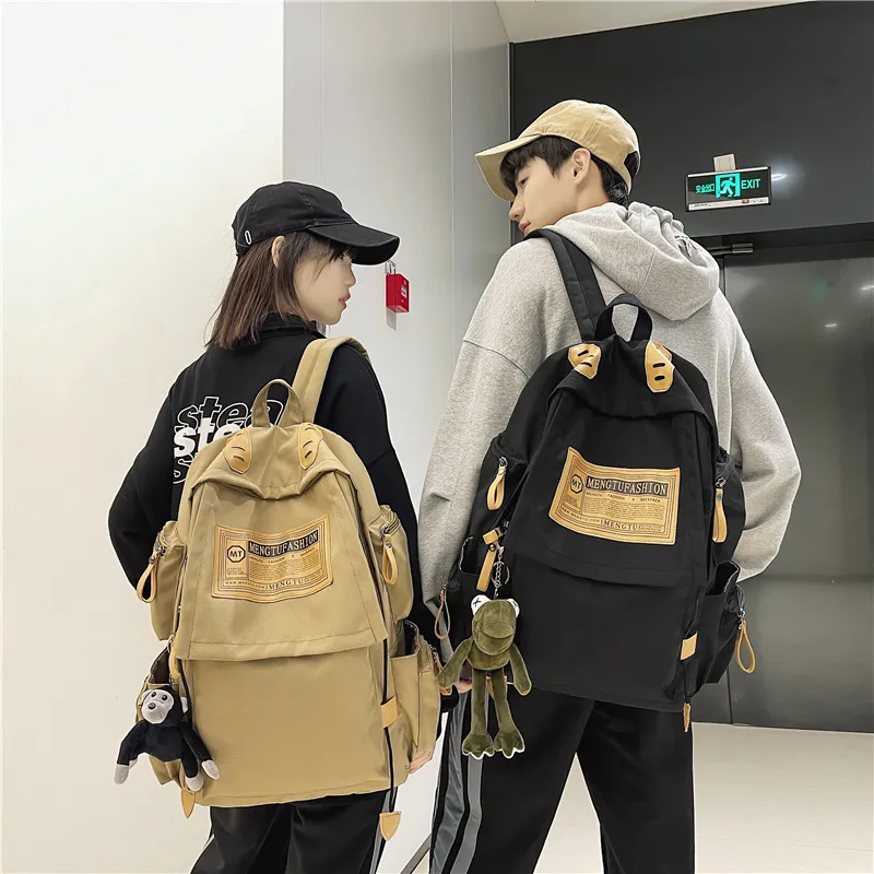Travel Oxford Backpack Unisex Black/Red/Khaki/Blue-21