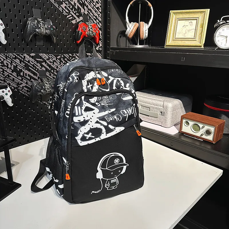 Travel Nylon Backpack Unisex Multicolor-7