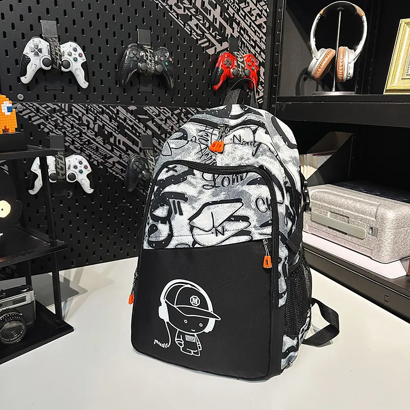 Travel Nylon Backpack Unisex Multicolor-10