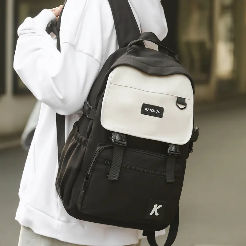 Travel Nylon Backpack Unisex Multicolor-3