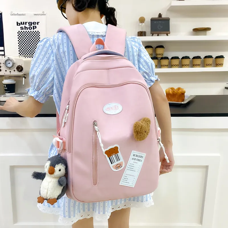 Travel Nylon Backpack Women's Multicolor-1