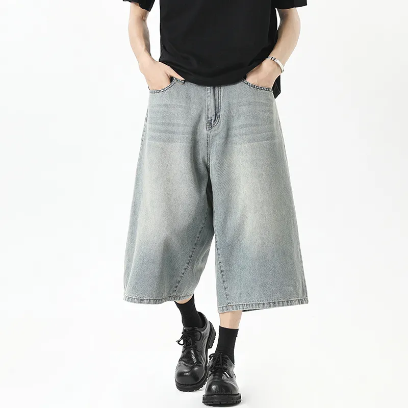 Warrior Cloud Sail Series Denim Shorts Unisex-17
