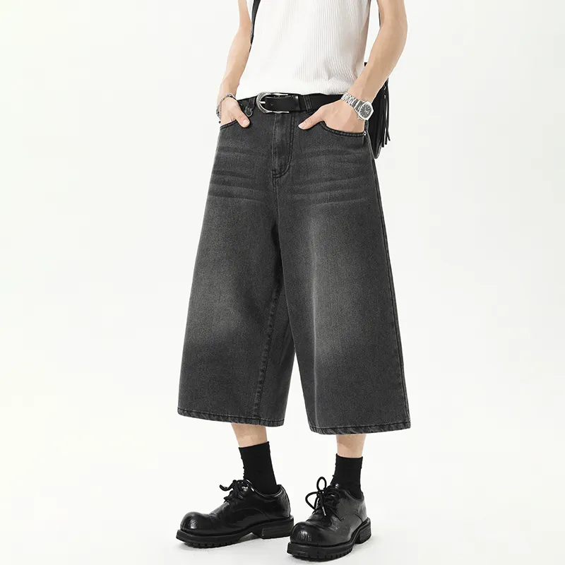 Warrior Cloud Sail Series Denim Shorts Unisex-13