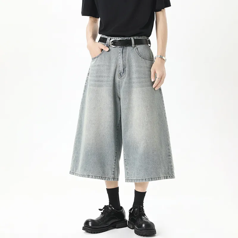 Warrior Cloud Sail Series Denim Shorts Unisex-18
