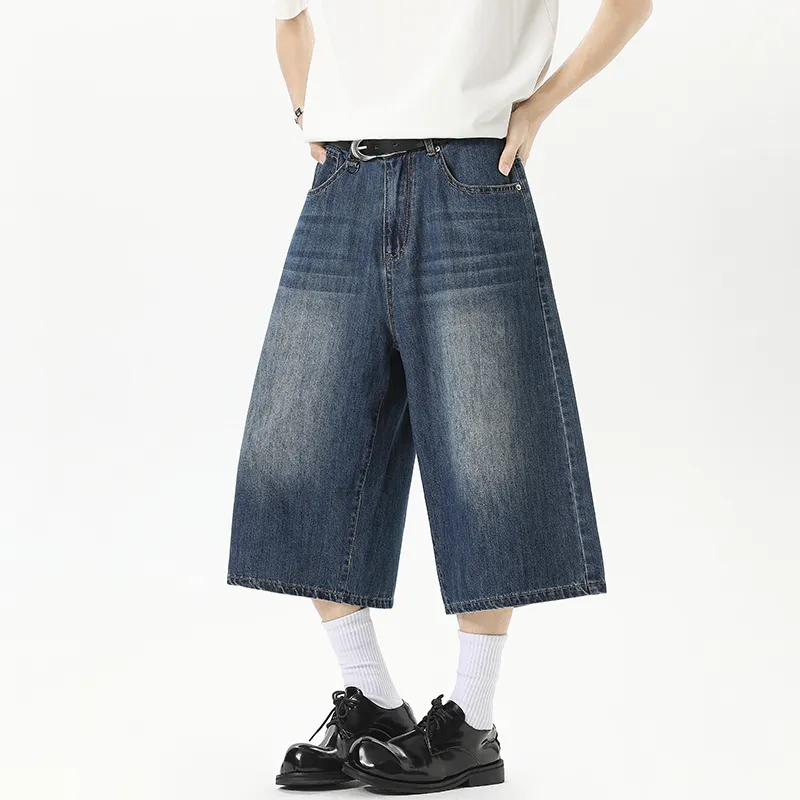 Warrior Cloud Sail Series Denim Shorts Unisex-4