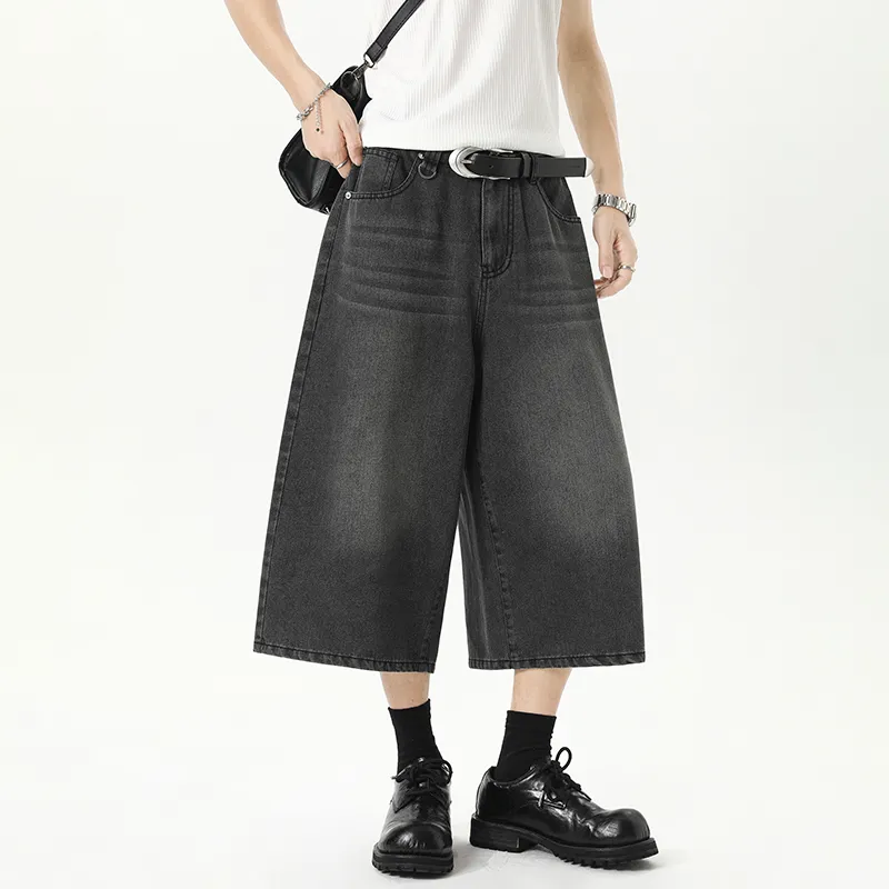 Warrior Cloud Sail Series Denim Shorts Unisex-12