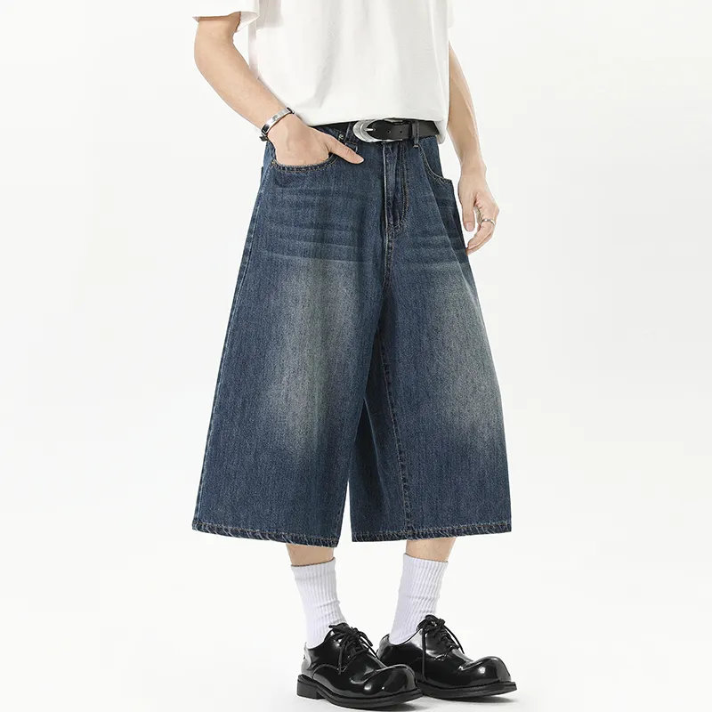 Warrior Cloud Sail Series Denim Shorts Unisex-6