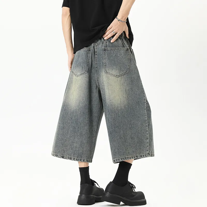 Warrior Cloud Sail Series Denim Shorts Unisex-1