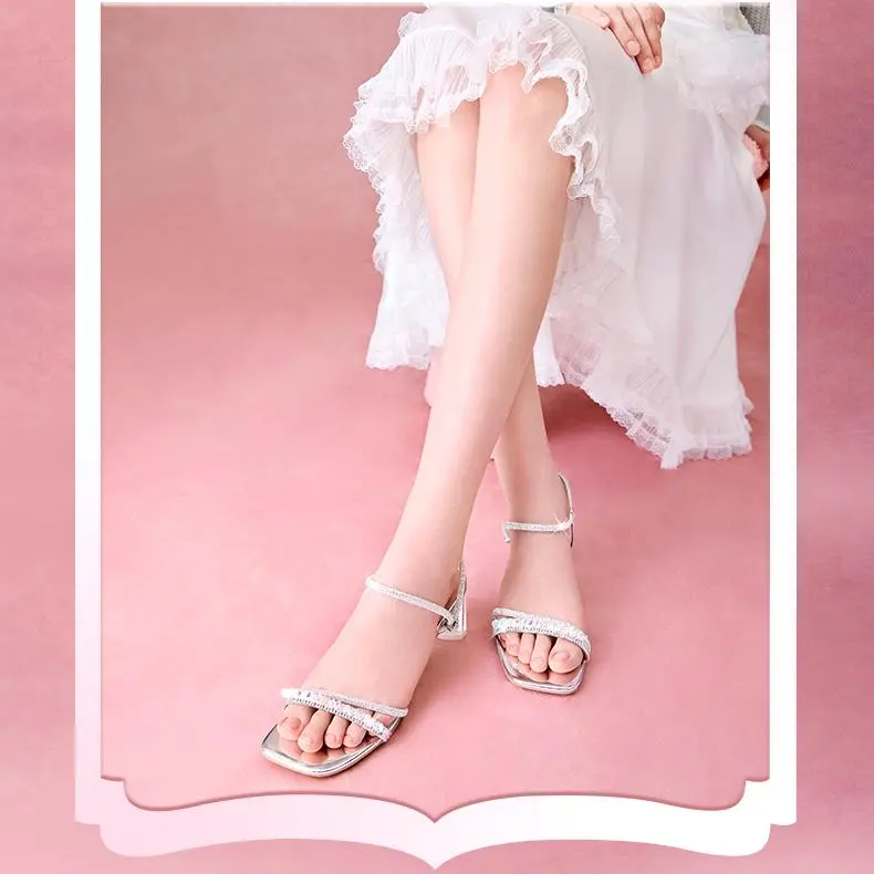 Teenmix Crushed Ice, Fairy Drag One Strap Sandals 6cm Women's-6