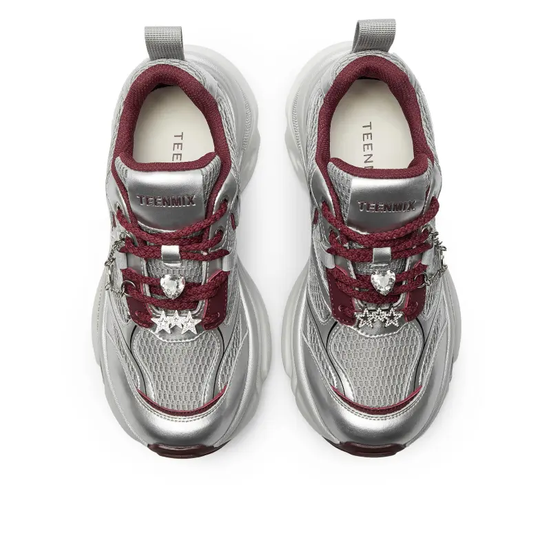 Teenmix Lucky Star Collection Cushioning Coverage Abrasion Resistant Slip Resistant Low Top Chunky Sneakers Women's-8