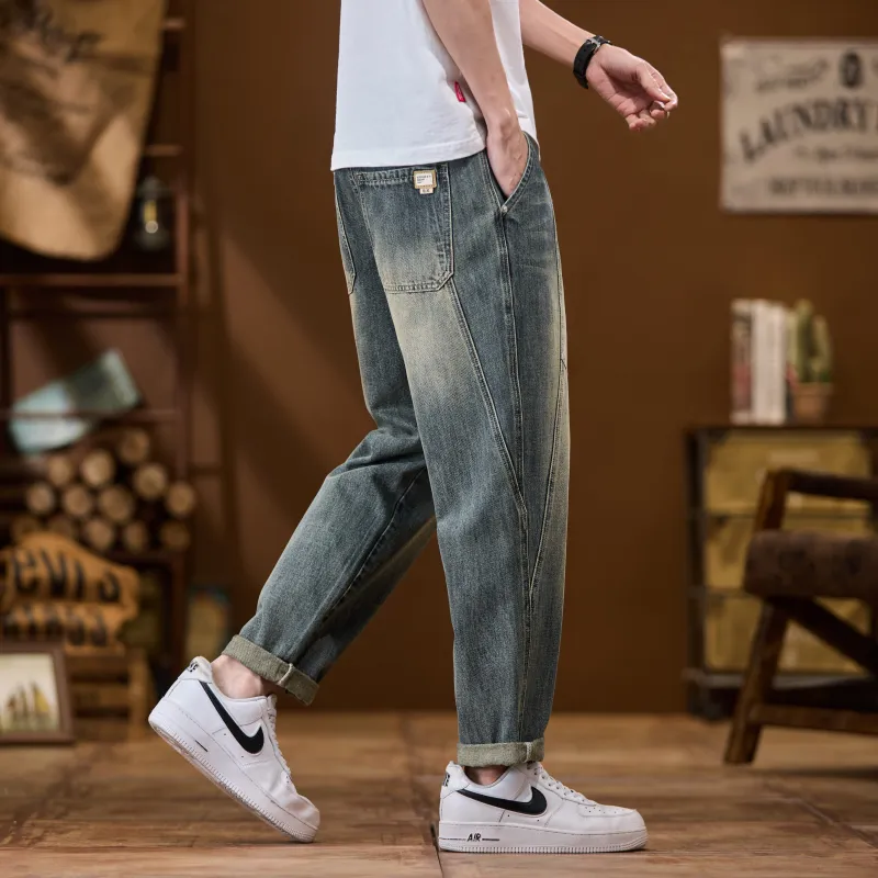 WELTER EXPERIMENT Jeans Men's 2360 Vintage Blue Basketball Style-4