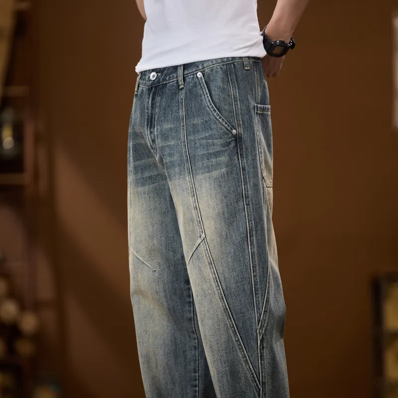 WELTER EXPERIMENT Jeans Men's 2360 Vintage Blue Basketball Style-5
