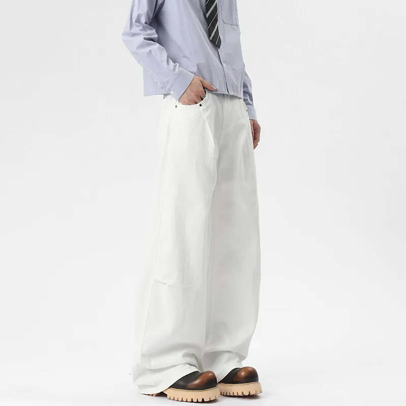 TESTUNG Jeans Unisex White Extended Style-15