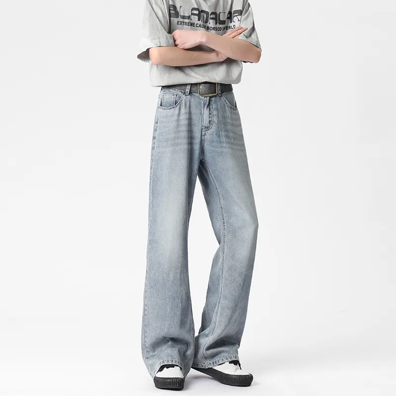 WELTER EXPERIMENT Jeans Unisex Ice Point Blue-8