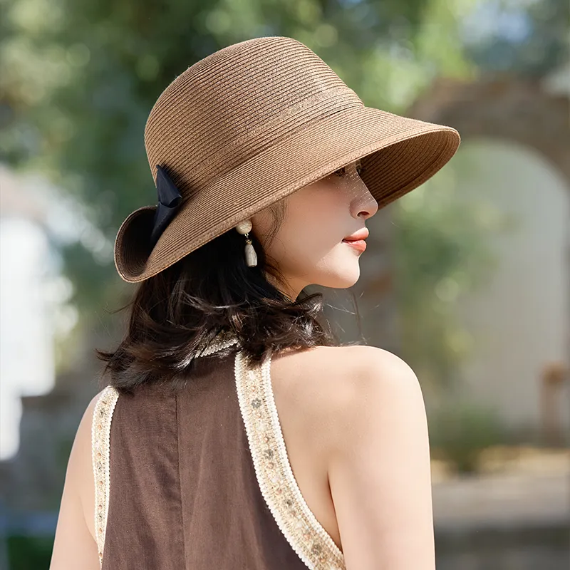 MIIOW Paper Bucket Hats Women's-26