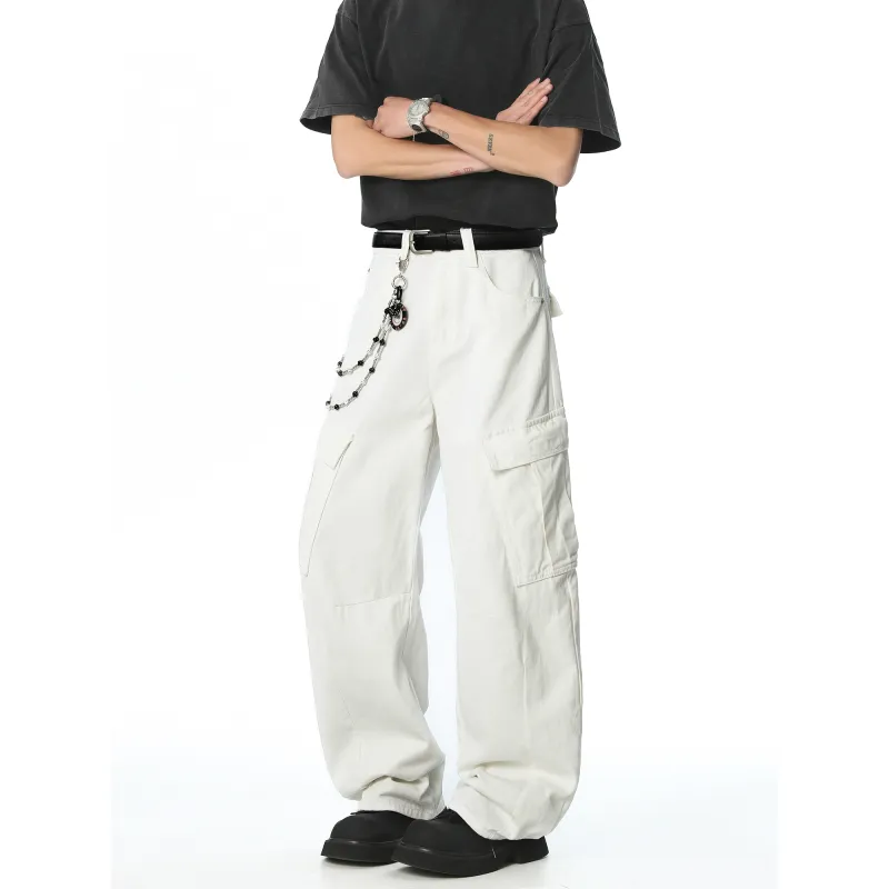 KNOCKSPARK Jeans Unisex White-4