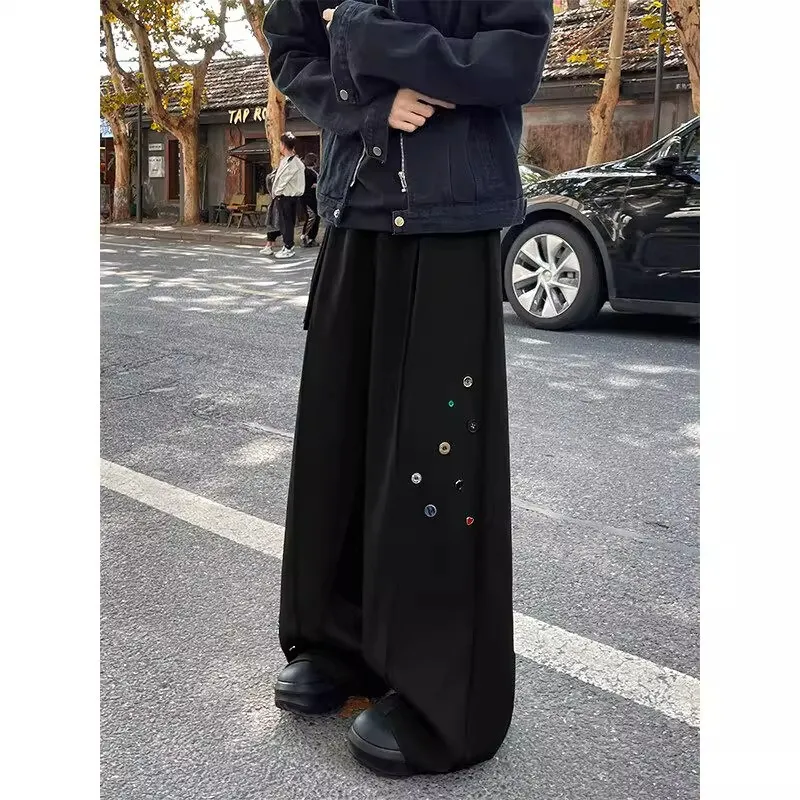 KNOCKSPARK Casual Pants Unisex Black-2