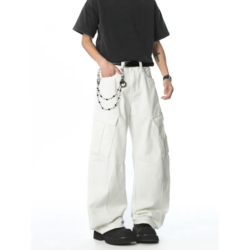 KNOCKSPARK Jeans Unisex White-3